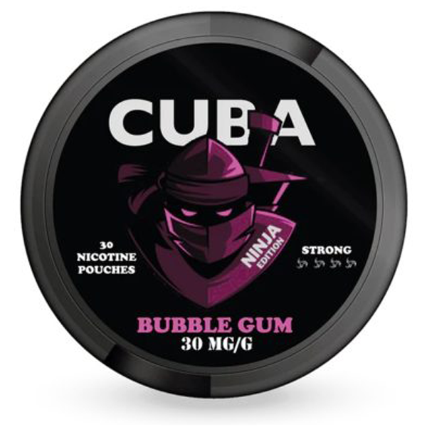 cuba ninja bubblegum nicotine pouches