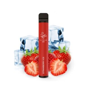 Elf Bar 600 Puffs Strawberry Ice Disposable Pod Kit 2ml 20mg