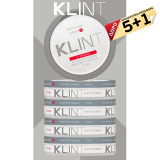 Nicotine Pouches Klint Arctic Mint extra strong 20mg/g 5+1 Δώρο