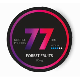 77 nicotine pouches forest fruit snus bar