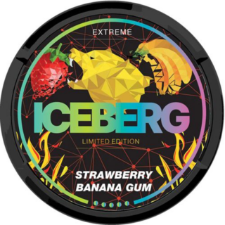 iceberg limited edition strawberry gum banana nicotine pouches