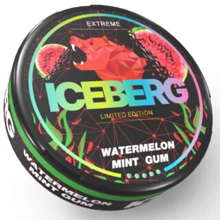 ICEBERG Watermelon Mint Gum Slim Extreme Nicotine Pouches 50mg/g