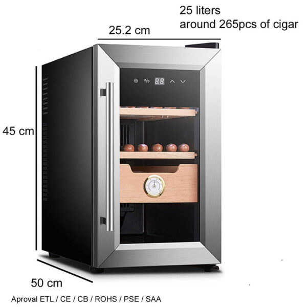 Θερμοηλεκτρικός ψυκτικός υγραντήρας πούρων 142, cigar cabinet cooler