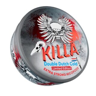 KILLA DOUBLE DUTCH COLD LIMITED EDITION SLIM EXTRA STRONG NICOTINE POUCHES 16mg