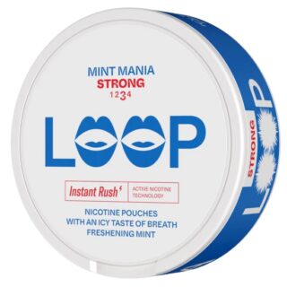 LOOP MINT MANIA SLIM STRONG NICOTINE POUCHES 15mg