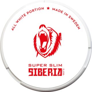 SIBERIA ALL WHITE SUPER SLIM NICOTINE POUCHES 33mg