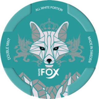 WHITE FOX DOUBLE MINT SLIM EXTRA STRONG NICOTINE POUCHES 16mg/g