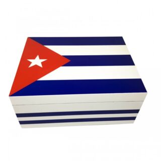 Υγραντήρας - Humidor πούρων με την Σημαία της Κούβας 50 πούρων κωδ1023