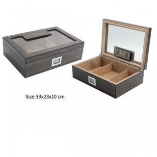 1603 Cigar Humidor with glass top 30ct