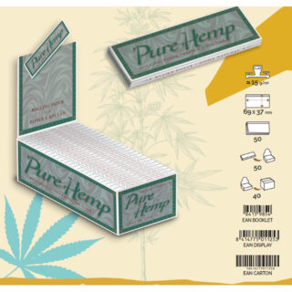 pure hemp green regular rolling paper