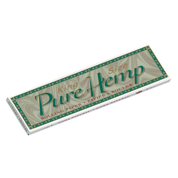 pure hemp xartakia-oranic hemp king size, χαρτάκια στριφτού pure hemp πράσινο μεγάλο