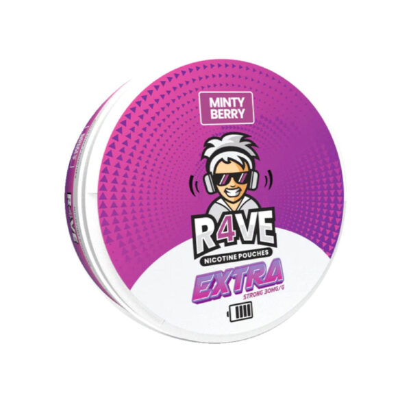 RAVE MINTY BERRY NICOTINE POUCHES 20MG/G