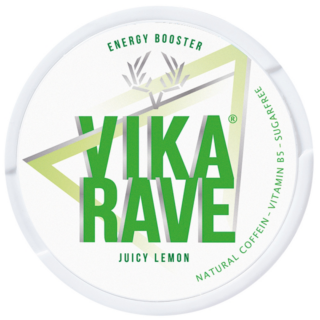 vika rave energy booster juicy lemon, πουγκιά ενέργειας με καφεϊνη γεύση λεμόνι