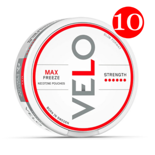 Velo Freeze Max Extra Strong Slim Nicotine Pouches 24mg/g - 10ΤΜΧ